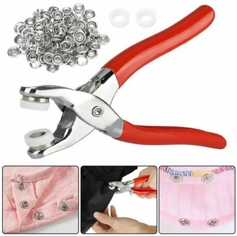 Metal Hand Press Tich Button Machine With 25 Button