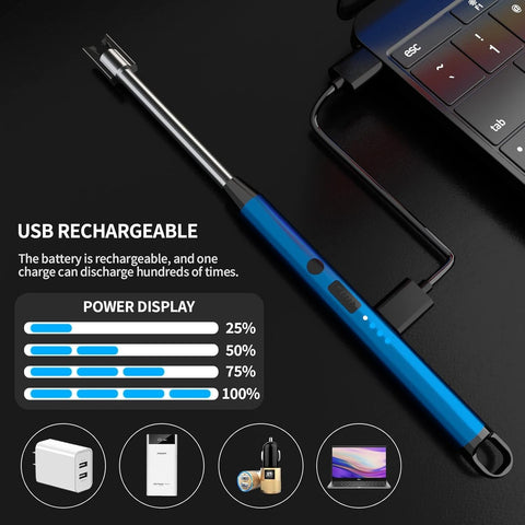 Plasma Electric Lighter – USB Rechargeable Flameless Windproof Arc Lighter