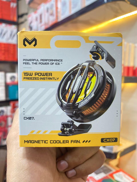 Magnetic Mobile Phone Cooler Fan – 15W Fast Semiconductor Radiator with Dynamic RGB Lights for Gaming