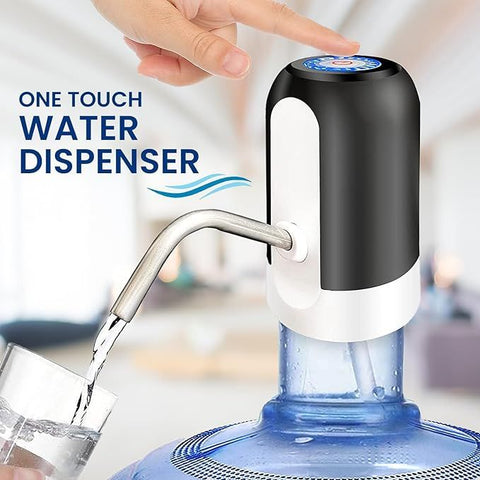 USB Rechargeable Automatic Water Bottle Pump – Electric Drinking Water Dispenser with One-Touch Switch for Gallon Bottles